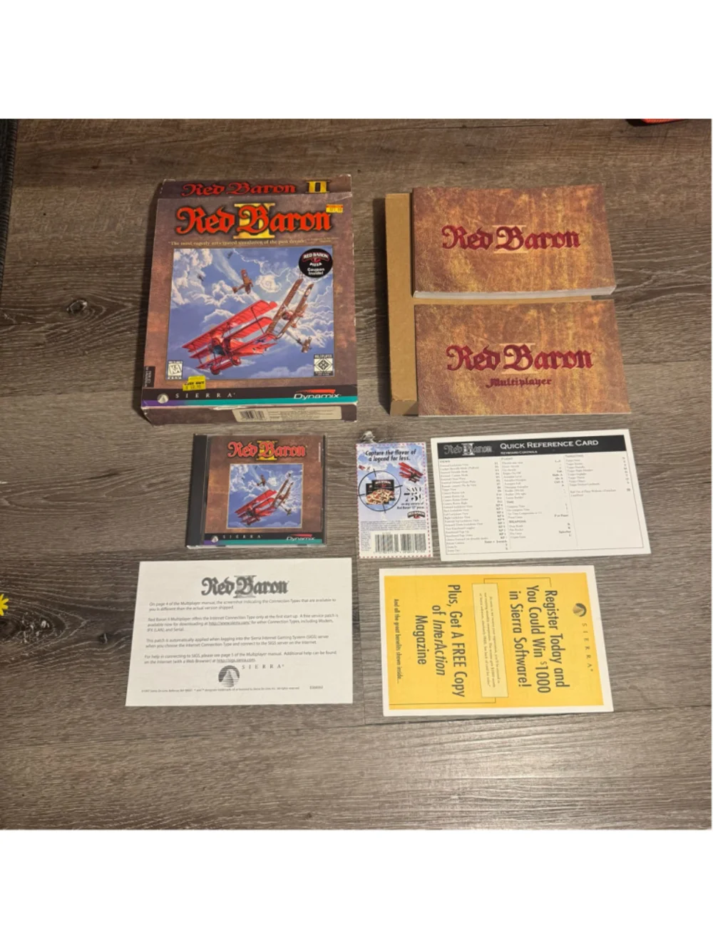 Red Baron II (Big Box PC, 1997) CIB, Near-Mint Disc, W/ Manual, Registration Etc